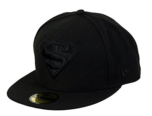 New Era Superman Black DC Comics 59Fifty Basecap - 8-64cm (XXL) von New Era