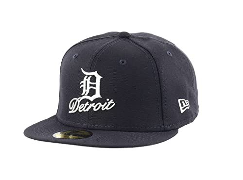 New Era Detroit Tigers Dual Logo Blue 59Fifty Basecap - 7 5/8-61cm (XL) von New Era