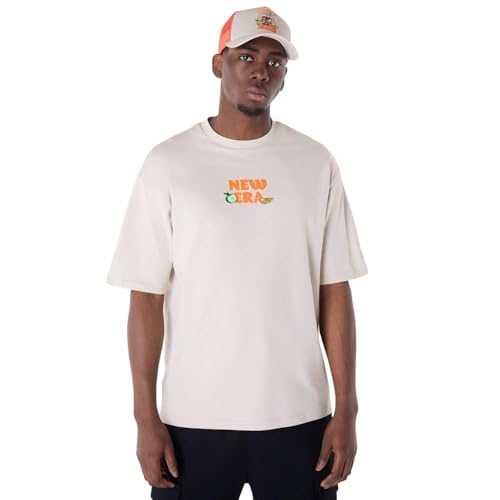 New Era Drink Graphic Oversized T-Shirt Herren Shirt Stone M New Era Drink Graphic Oversized T-Shirt Herren Shirt Stone M von New Era