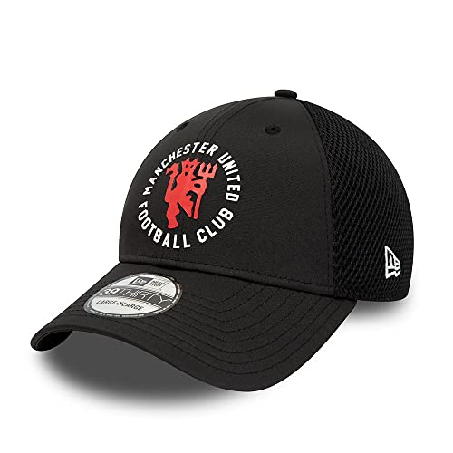 New Era - EPL Manchester United Spacer 39Thirty Stretch Cap Farbe Schwarz, Größe XS-S von New Era