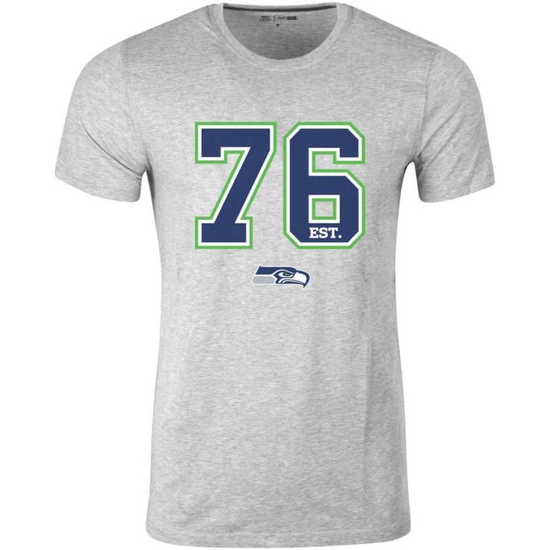 New Era ESTABLISHED LOGO Shirt - NFL Seattle Seahawks grau von New Era