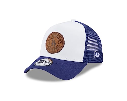 New Era Fanartikel Mesh Einsatz Los Angeles Dodgers Baseball gebogener Schirm Mesh weiß blau Verstellbar Team Patch - One-Size von New Era