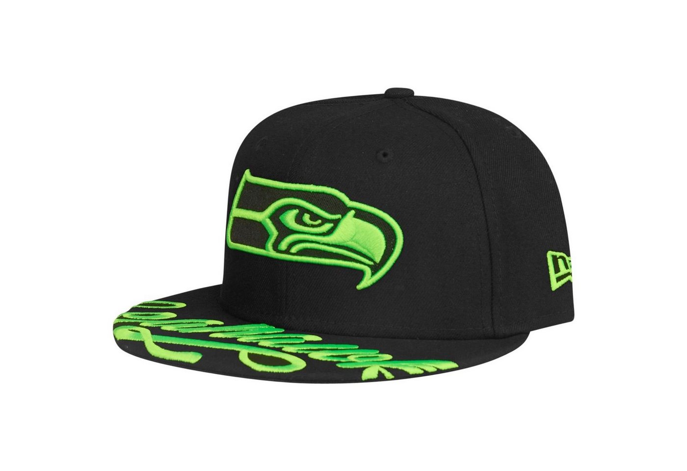 New Era Fitted Cap 59Fifty SCRIPT Seattle Seahawks von New Era