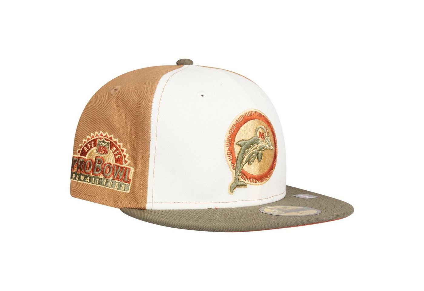 New Era Fitted Cap 59Fifty Throwback Miami Dolphins von New Era