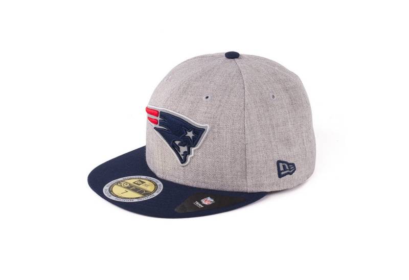 New Era Fitted Cap Cap New Era Patriots Reflective Heather gerader Schirm von New Era
