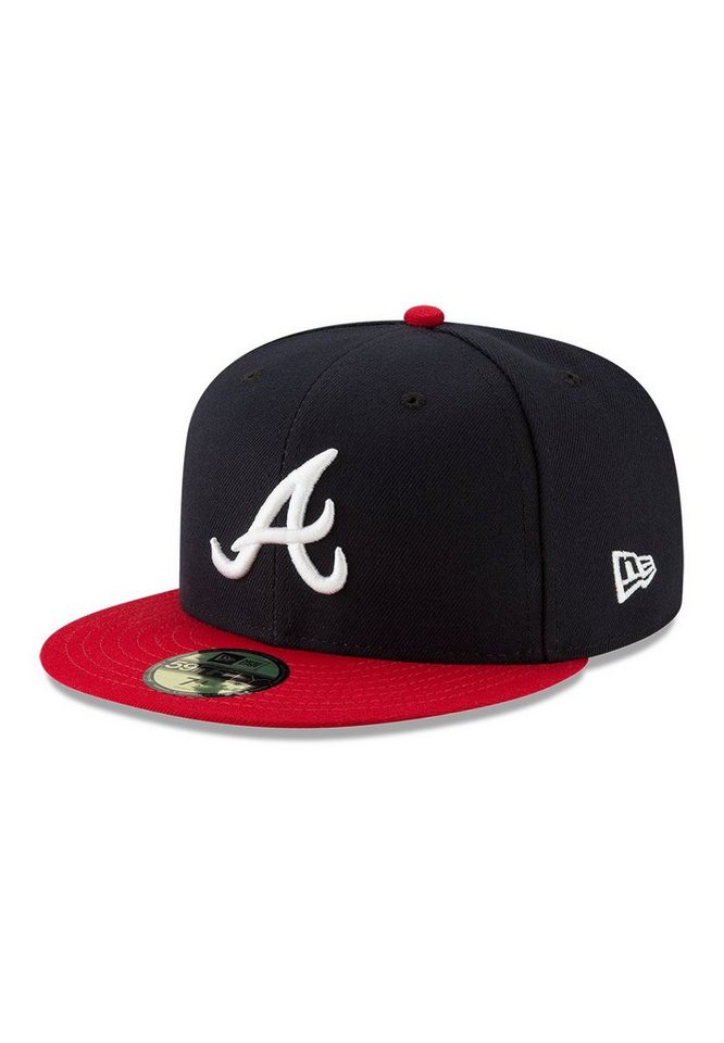 New Era Fitted Cap New Era Authentics Fitted Cap 59Fifty ATLANTA BRAVES Dunkelblau Rot von New Era