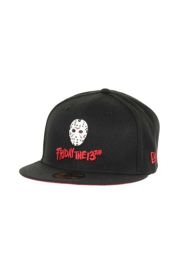 New Era Flat Cap Freitag der 13. Jason Maske Schwarz Rot 59Fifty Basecap New Era (1-St) von New Era