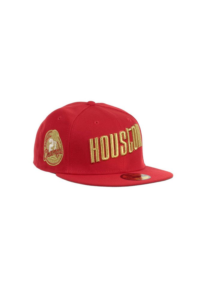 New Era Flat Cap Houston Rockets NBA 2x Champs Rot 59Fifty Basecap New Era (1-St) von New Era