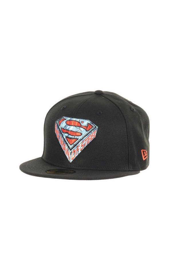 New Era Flat Cap Superman DC Man of Steel Schwarz 59Fifty Basecap New Era (1-St) von New Era
