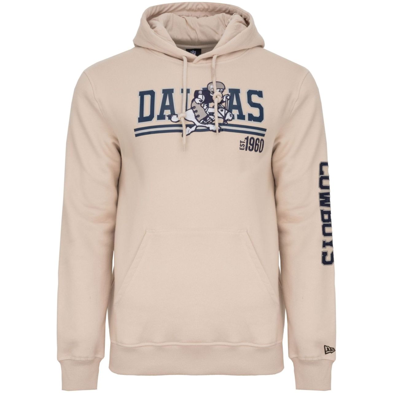 New Era Fleece Hoody - NFL SIDELINE Dallas Cowboys stone von New Era