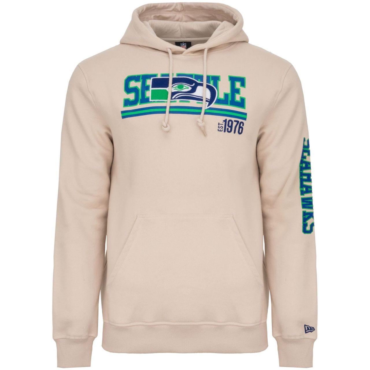 New Era Fleece Hoody - NFL SIDELINE Seattle Seahawks stone von New Era