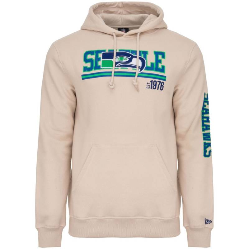 New Era Fleece Hoody - NFL SIDELINE Seattle Seahawks stone von New Era