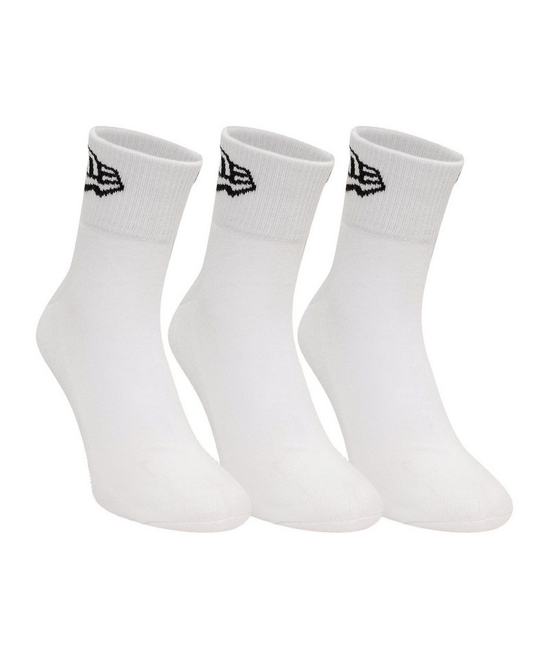 New Era Freizeitsocken New Era Flag Ankle 3Pk Socken Weiß Freizeitsocken Baumwolle von New Era