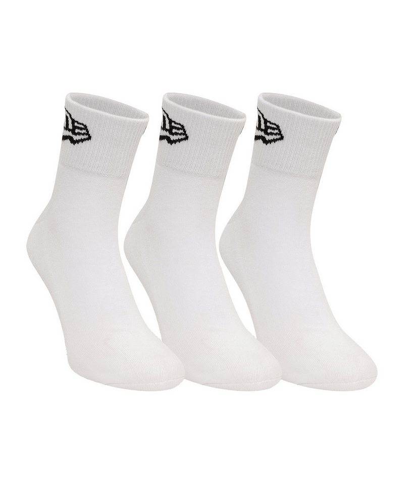 New Era Freizeitsocken New Era Flag Ankle 3Pk Socken Weiß Freizeitsocken Baumwolle von New Era