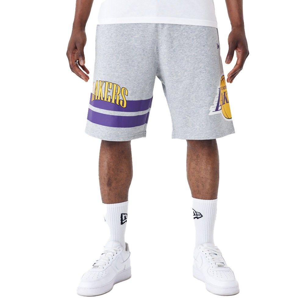 New Era French Terry Shorts - NBA Los Angeles Lakers von New Era