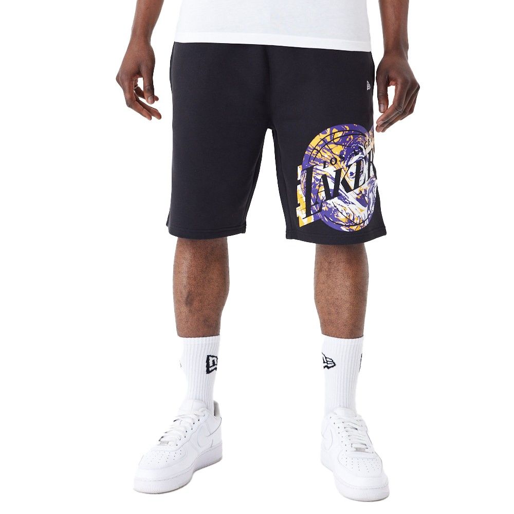 New Era French Terry Shorts - NBA Los Angeles Lakers von New Era