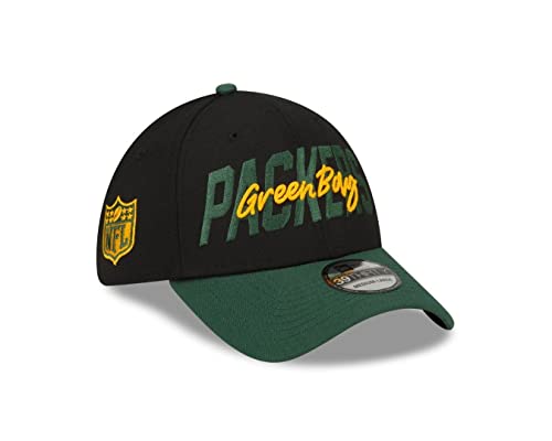 New Era Green Bay Packers 2022 NFL Draft Black Green 39Thirty Stretch Cap - S-M (6 3/8-7 1/4) von New Era