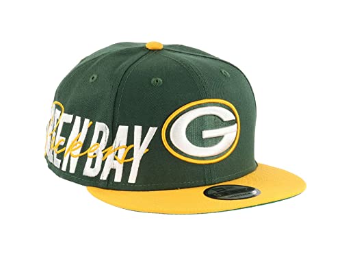 New Era Green Bay Packers Sidefont Green/Yellow 9Fifty Snapback Cap - One-Size von New Era