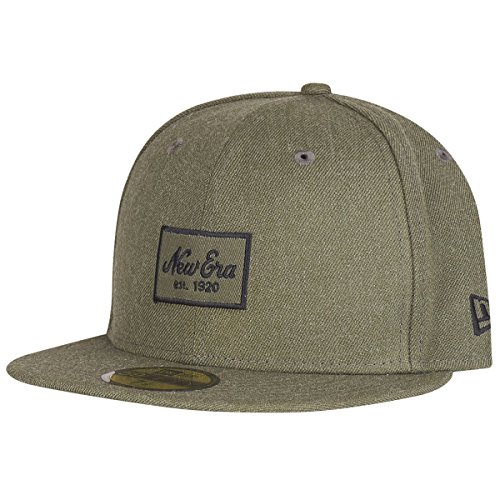 New Era Heather Script Heather Olive 59Fifty Cap - 7 1/2-60cm (XL) von New Era