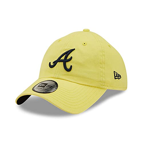 Era Herren Adjustable Essential 9Twenty Cap Atlanta Braves gelb, 60240628, Einheitsgröße von New Era