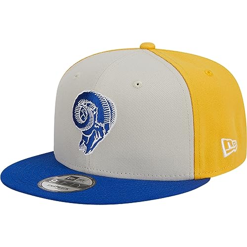 New Era Herren Cream/Royal Los Angeles Rams 2023 Sideline Historic 9FIFTY Snapback Hat, cr me, One size von New Era