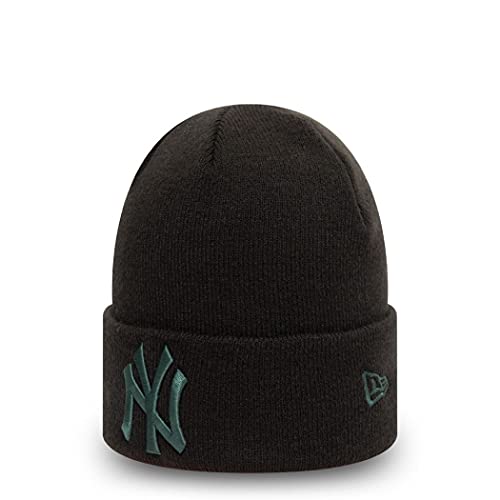 New Era Herren League ESS Cuff Knit Neyyan Blktel Mütze, Schwarz, Einheitsgröße von New Era