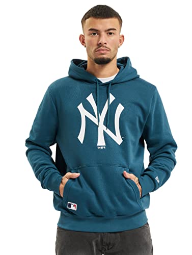 New Era Herren MLB Seasnl Team Logo Hoody Neyyan Cdtwhi Sweatshirt, blau, M von New Era