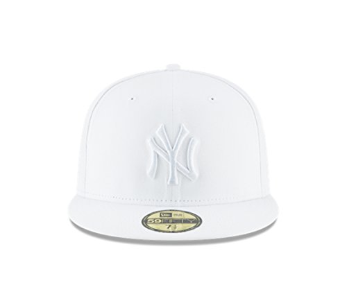 New Era Herren New York Yankees MLB Authentic Collection 59FIFTY Kappe, Weiß/Weiß, Größe 40, Weiss/opulenter Garten, 60 EU von New Era