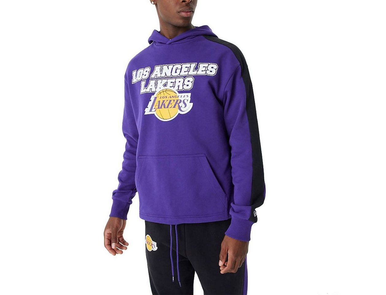 New Era Hoodie Hoodie New Era NBA Loslak Large Grphc, G S, F lila/wht (1-tlg) Kängurutasche von New Era