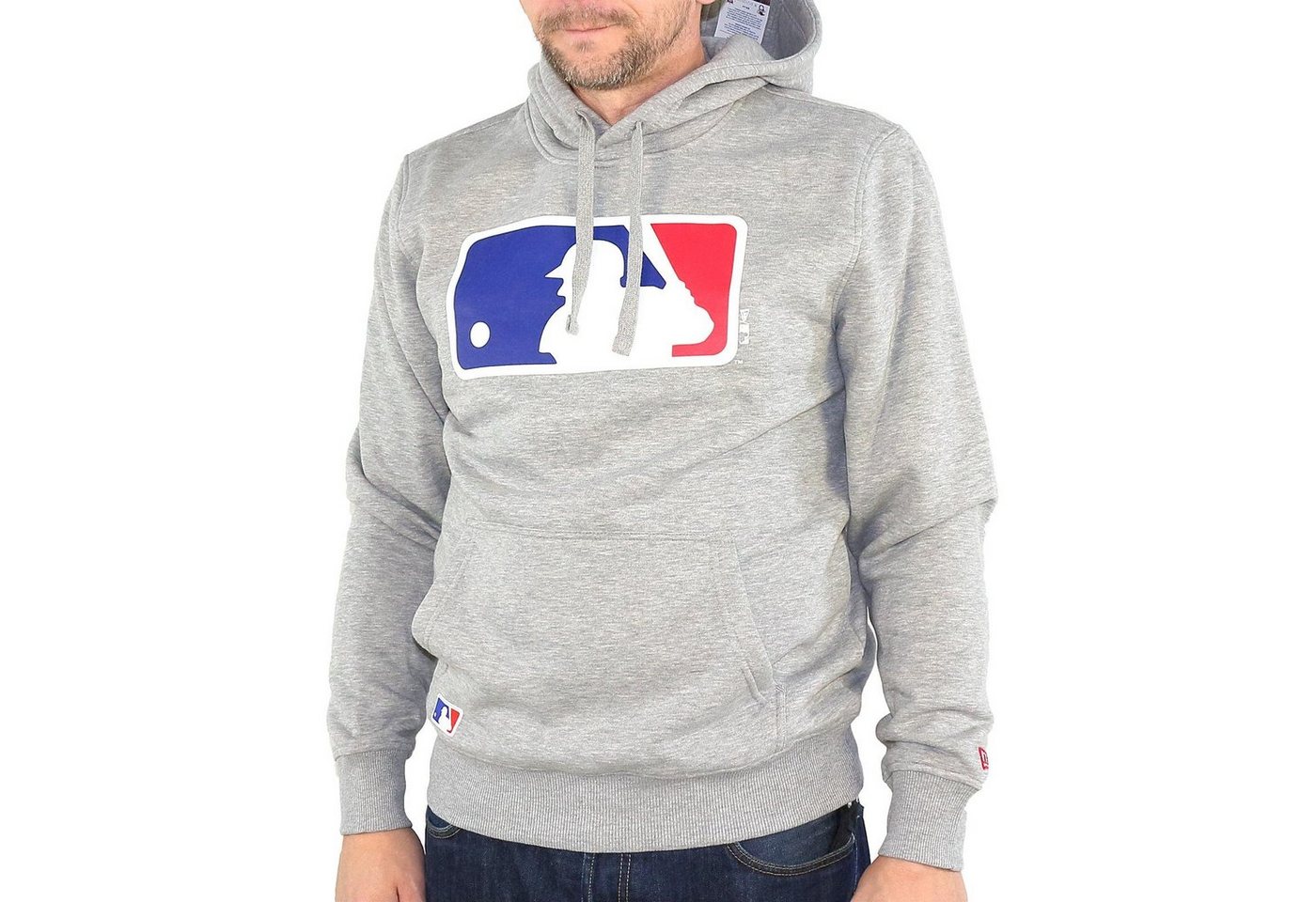 New Era Hoodie Hoodie New Era Nos Po Hoody MLBLOG, G XXL, F light grey (1-tlg) Kängurutasche von New Era