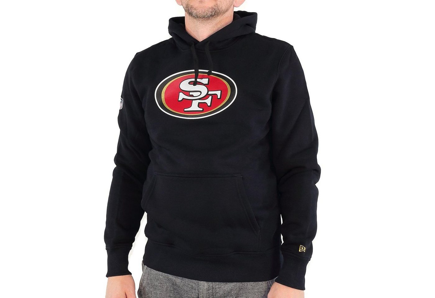 New Era Hoodie Hoodie New Era Team Logo Po SAF49E, G 3XL, F black (1-tlg) Kängurutasche von New Era