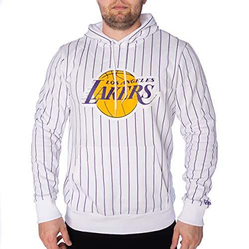 New Era Hoodie - NFL MBA MLB - Kapuzenpullover - Football Basketball Baseball - Limited Edition (Los Angeles Lakers Weiß, XL) von New Era