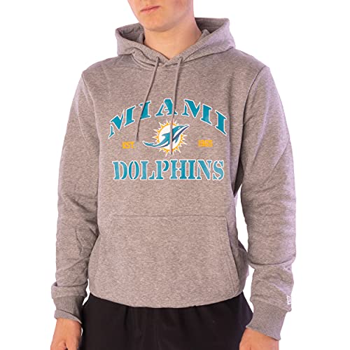 New Era Hoodie - NFL MBA MLB - Kapuzenpullover - Football Basketball Baseball - Limited Edition (Miami Dolphins Light/Grey, S, s) von New Era