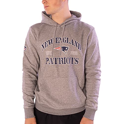 New Era Hoodie - NFL MBA MLB - Kapuzenpullover - Football Basketball Baseball - Limited Edition (New England Patriots Light/Grey, L, l) von New Era