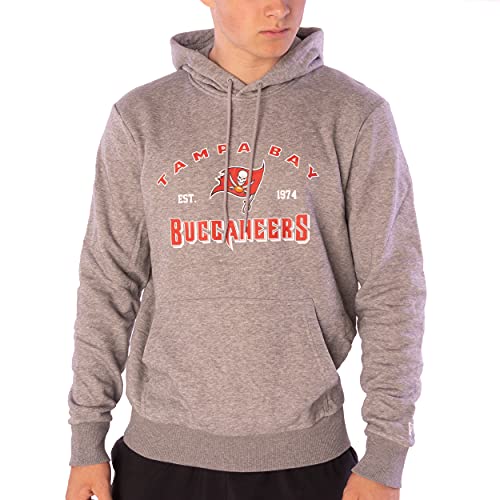 New Era Hoodie - NFL MBA MLB - Kapuzenpullover - Football Basketball Baseball - Limited Edition (Tampa Bay Buccaneers Light/Grey, S, s) von New Era