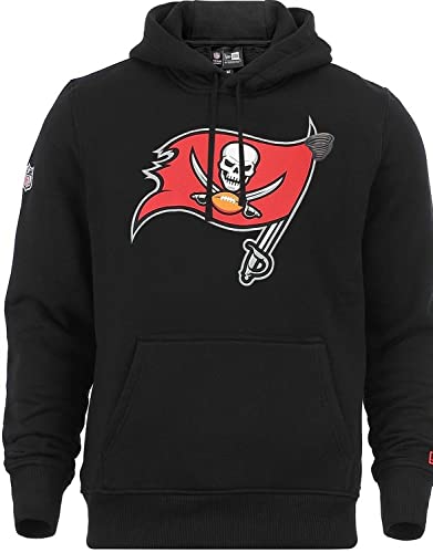 New Era Hoody American Football Fanbekleidung NFL Pullover Team Logo Tampa Bay Buccaneers schwarz mit CapSpin Pin - 4XL von New Era