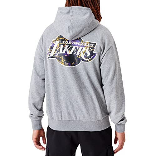 New Era Infill Team Logo Los Angeles Lakers Hoodie Herren grau XL von New Era