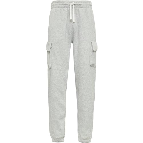 New Era Jogger Cargo Sweatpants - Heather Grey - L von New Era