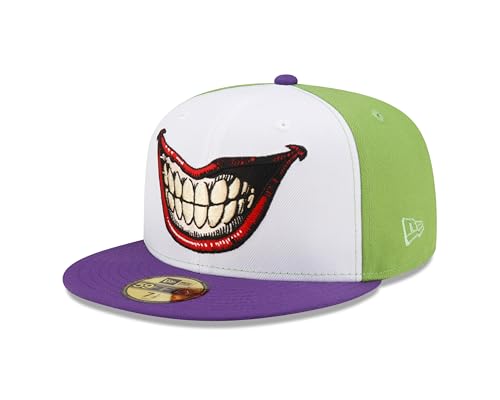 New Era Joker DC Batman Weiß Grün Lila 59Fifty Basecap - 7-78 von New Era