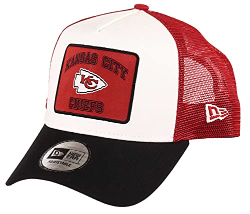 New Era Kansas City Chiefs NFL Patch A-Frame Adjustable Trucker Cap - One-Size von New Era