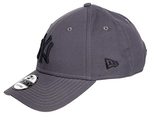 New Era Kappe Herren Damen New York Yankees Strapback gebogener Schirm hinten verstellbar Einheitsgröße, Yankees-Graphite, One-size-fitts-all von New Era