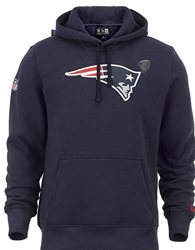 New Era Kapuzenpullover New England Patriots NFL Pullover American Football blau mit CapSpin Pin - L von New Era