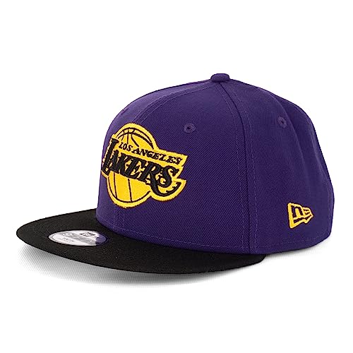 New Era Kids Caps - Kinder Kappe - Baseball Cap - 9FIFTY Snapback - NFL - MLB - NBA (Los Angeles Lakers lila Black), Einheitsgröße von New Era