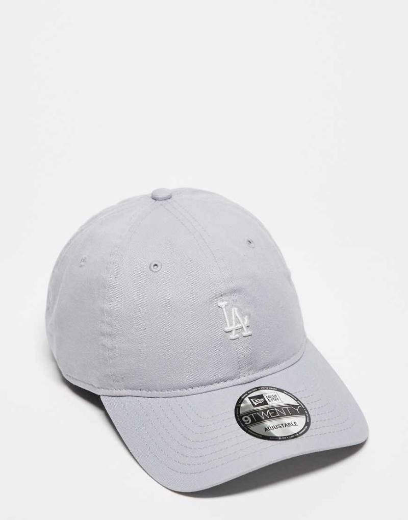 New Era - LA Dodgers 9Twenty - Kappe in Grau mit kleinem Logo von New Era