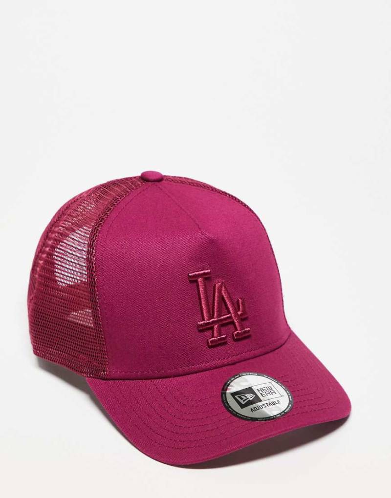 New Era - LA Dodgers - Basic-Trucker-Kappe in Rot von New Era