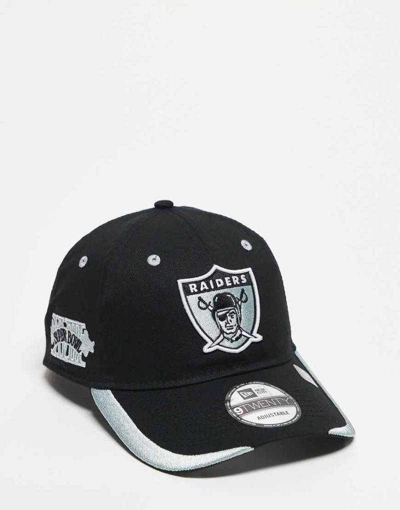 New Era - LA Raiders 9Twenty - Unstrukturierte Kappe in Schwarz von New Era