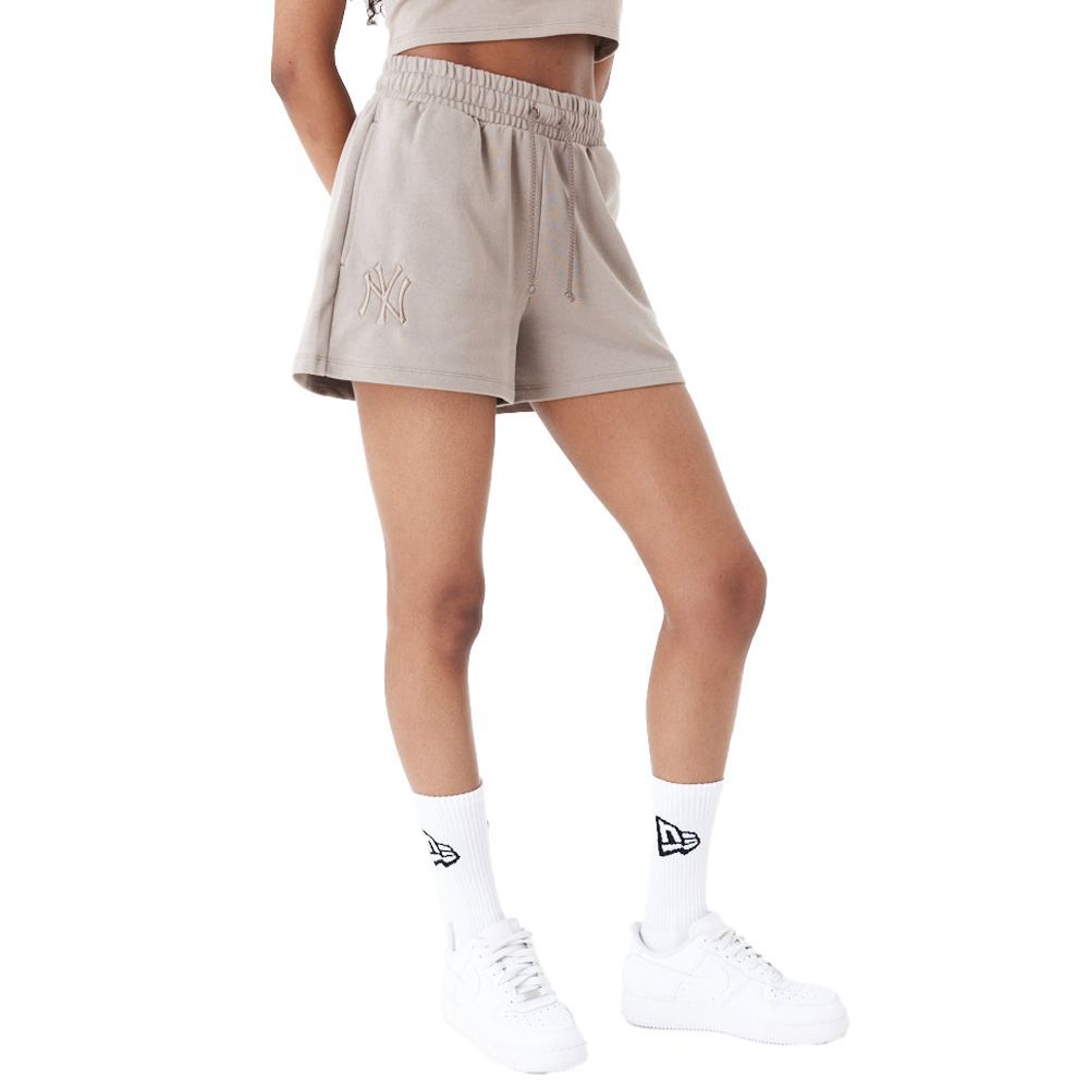 New Era Ladies Frech Terry Shorts NY Yankees ash brown von New Era