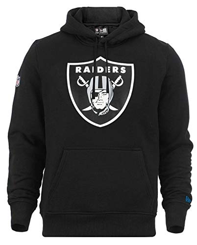 New Era Herren Kapuzenpullover NFL Team Logo Po Hoodie Oakland Raiders, Schwarz, XS von New Era
