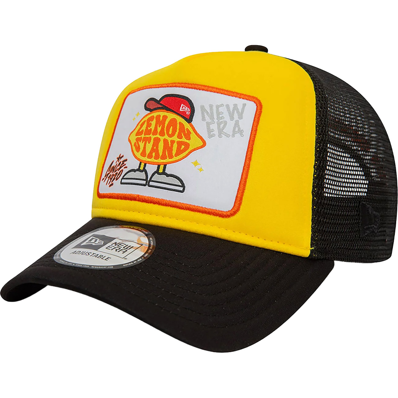 New Era Lemon Stand Patch A-Frame Trucker Cap von New Era