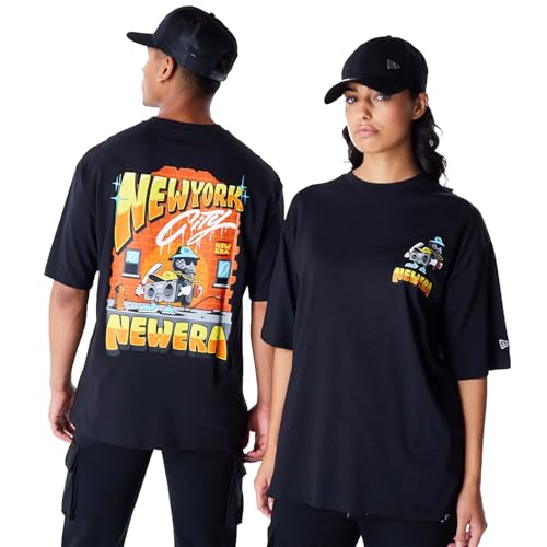 New Era Location Graphic New York Oversized T-Shirt Black (DE/NL/SE/PL, Alphanumerisch, L, Regular, Regular, Schwarz) von New Era